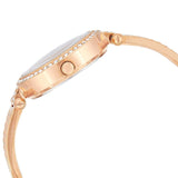 Guess Muse Quartz Silver Dial Rose Gold Steel Strap Watch For Women - W1008L3
