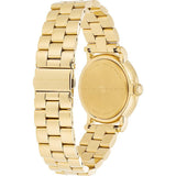 Marc Jacobs Baker Green Dial Gold Steel Strap Watch for Women - MBM3245