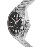 Tag Heuer Formula 1 Black Dial Silver Steel Strap Watch for Men - WAZ1112.BA0875
