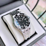 Maurice Lacroix Aikon Venturer Black Dial Silver Steel Strap Watch for Men - AI6058-SS002-330-1