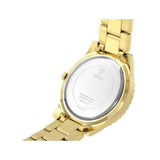 Guess Sassy Analog Quartz Gold Dial Gold Steel Strap Watch For Women - W0705L2